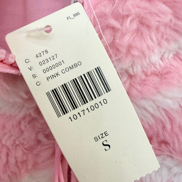 Beach Riot for Anthropologie Ski Lift Fleece Pullover Pink Blue S NEW - Picture 6 of 11